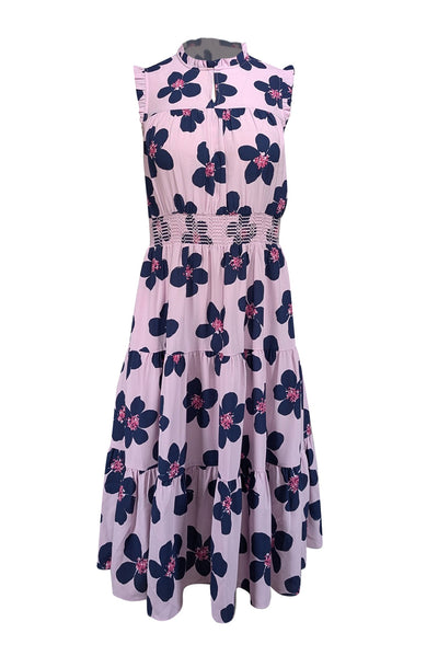 Current Boutique-Kate Spade - Lavender & Navy Floral Sleeveless Dress Sz XS