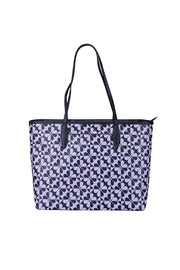 Current Boutique-Kate Spade - Lavender & Navy Print Tote Bag