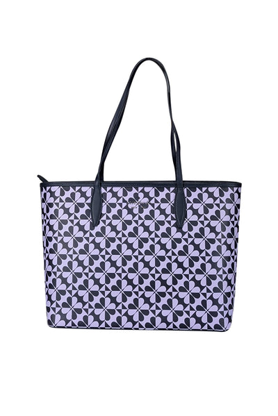 Current Boutique-Kate Spade - Lavender & Navy Print Tote Bag