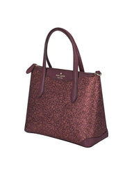 Current Boutique-Kate Spade - Maroon Glitter Satchel