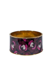 Current Boutique-Kate Spade - Maroon, Pink, & Gold Floral Bracelet