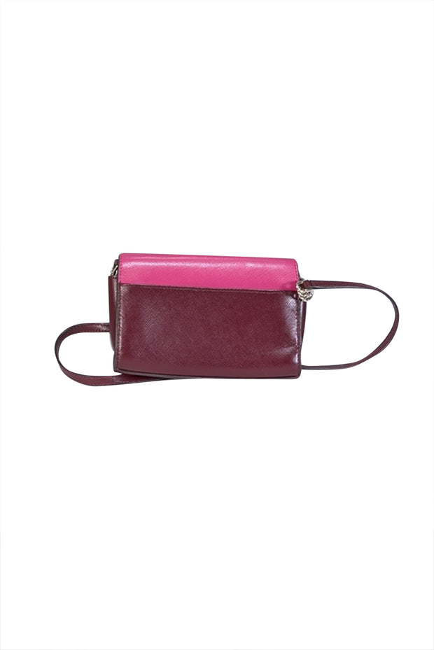 Current Boutique-Kate Spade - Pink & Maroon Color-block Crossbody Bag