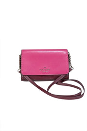 Current Boutique-Kate Spade - Pink & Maroon Color-block Crossbody Bag