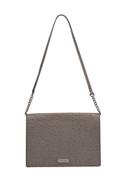 Current Boutique-Kate Spade - Taupe Textured Leather Shoulder Bag