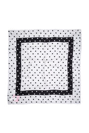 Current Boutique-Kate Spade - White & Black Polka Dot Silk Scarf