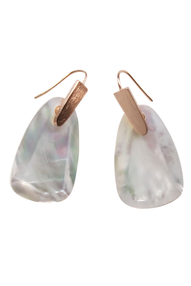 Current Boutique-Kendra Scott - Bronze & Mother-of-Pearl Dangle Earrings