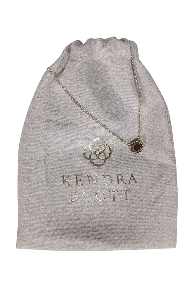 Current Boutique-Kendra Scott - Gold Chain Dainty Necklace w/ Center Stone