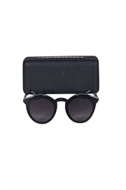 Current Boutique-Krewe - Black Rounded "Collins" Sunglasses