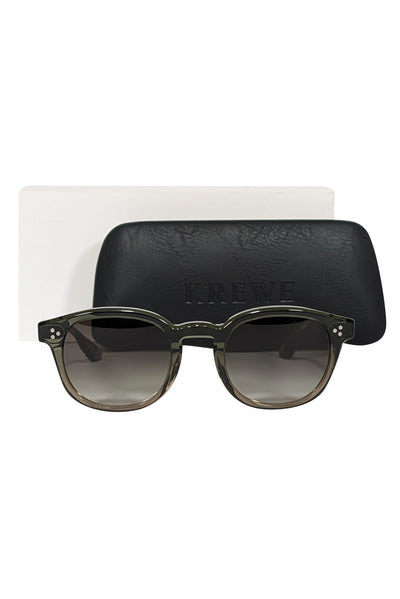 Current Boutique-Krewe - Dark Green "Connick" Sunglasses