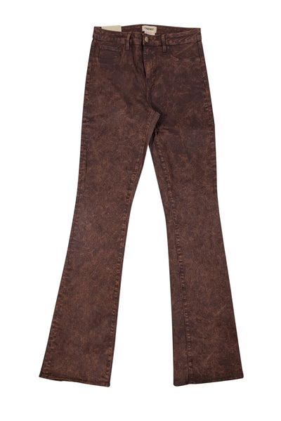 Current Boutique-L'Agence - Brown Selma Coated Bootcut Jeans Sz 8