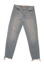 Current Boutique-L'Agence - Light Wash Slim Leg Jeans w/ Raw Hem Sz 4