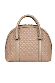 Current Boutique-L.K. Bennett - Beige Quilted Leather Satchel Bag