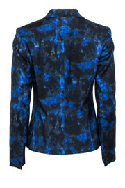 Current Boutique-Lafayette 148 - Blue & Black Swirl Print Sz 2