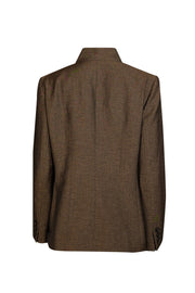 Current Boutique-Lafayette 148 - Brown w/ Bronze Wool Blend Blazer Sz 10