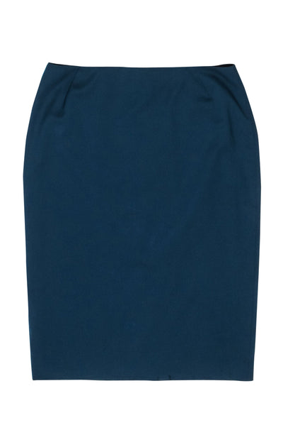 Current Boutique-Lafayette 148 - Dark Teal Pencil Skirt Sz 8