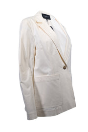 Current Boutique-Lafayette 148 - Ivory Single Button Blazer Sz 8