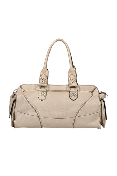 Current Boutique-Lancel - Cream Graned Leather East West Shoulder Bag