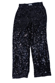 Current Boutique-Lapointe - Black Sequin Straight Leg Trousers Sz 4