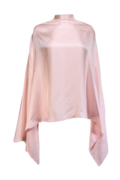 Current Boutique-Lapointe - Light Pink Silk Cape Top Sz S