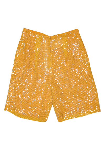 Current Boutique-Lapointe - Orange Sequin Long Shorts Sz 4