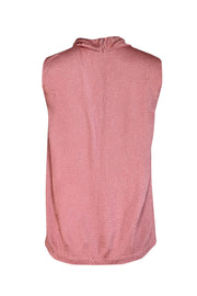 Current Boutique-Lapointe - Rose Draped Neck Textured Top Sz 8