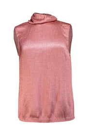 Current Boutique-Lapointe - Rose Draped Neck Textured Top Sz 8