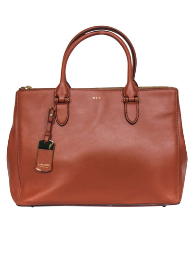 Current Boutique-Lauren Ralph Lauren - Tan Leather Large Tote Bag