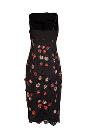 Current Boutique-Lela Rose - Black Sleeveless Lace Detail Dress Sz 6