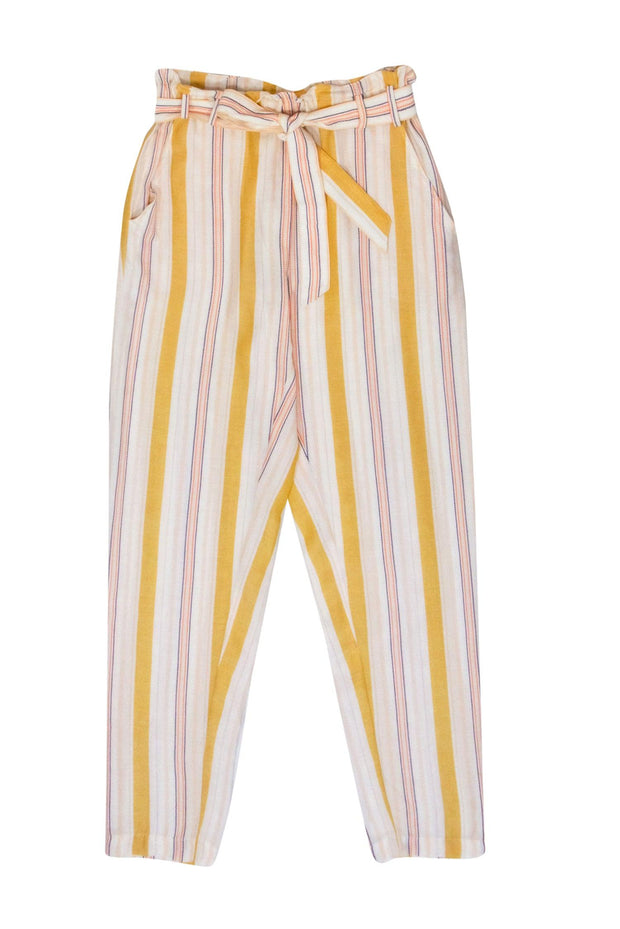 Current Boutique-Lemlem - Yellow, Pink, & White Stripe Casual Pants Sz XS