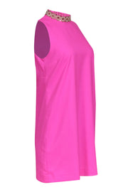 Current Boutique-Lilly Pulitzer - Bright Pink Mock Neck Shift Dress Sz 2