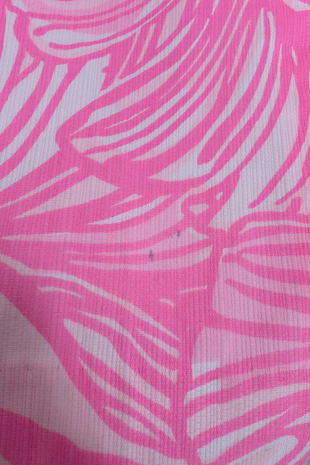 Current Boutique-Lilly Pulitzer - Hot Pink & White Print Sleeveless Maxi Dress Sz 6