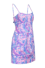 Current Boutique-Lilly Pulitzer - Pink & Blue Alligator & Pineapple Print Sheath Dress Sz 6