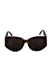 Current Boutique-Linda Farrow - Brown Tortoise Shell Print "Debbie" Sunglasses