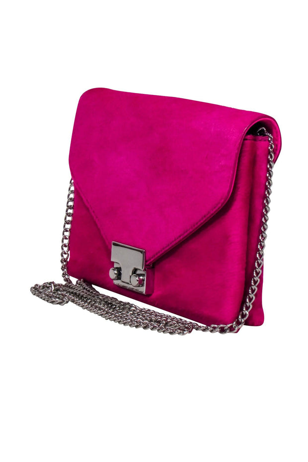 Current Boutique-Loeffler Randall - Azalea Pink Fox Fur Crossbody