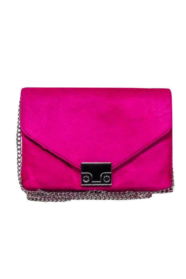 Current Boutique-Loeffler Randall - Azalea Pink Fox Fur Crossbody