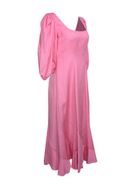 Current Boutique-Loeffler Randall - Bubblegum Pink Curved Seam Maxi Dress Sz 6