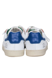 Current Boutique-Loeffler Randall - White Lace Up Sneakers w/ Color Blocking Details Sz 9