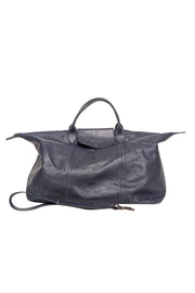 Current Boutique-Longchamp - Navy Leather Duffle Bag