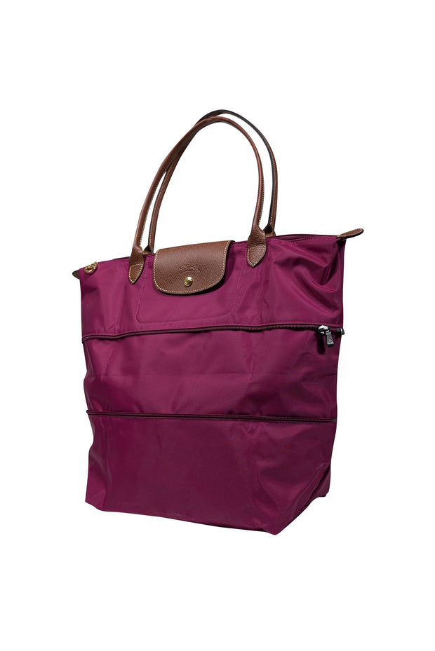 Current Boutique-Longchamp - Purple Le Pliage Original Large Tote bag