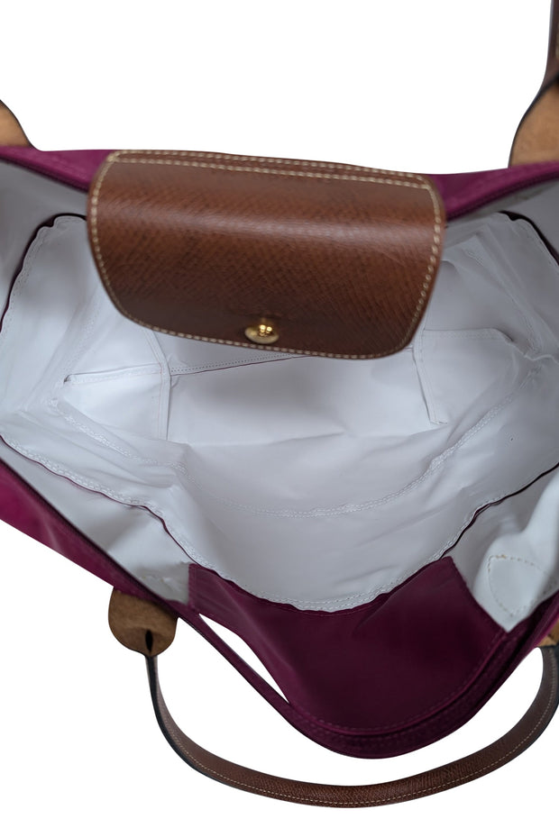 Current Boutique-Longchamp - Purple Le Pliage Original Large Tote bag