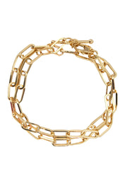 Current Boutique-Loren Stewart - Gold Plated Double Wrap Toggle Bracelet