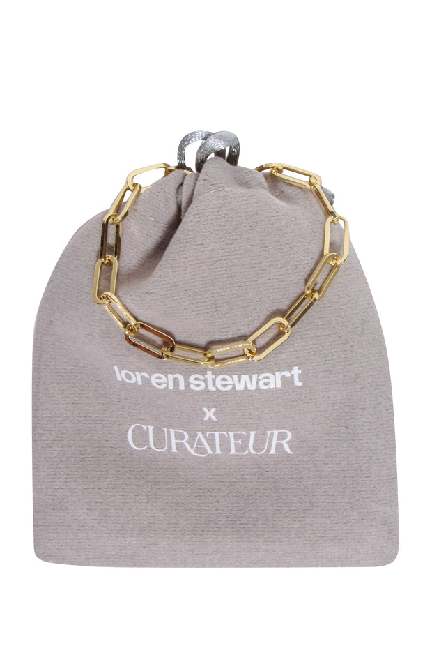 Current Boutique-Loren Stewart - Gold Plated Double Wrap Toggle Bracelet