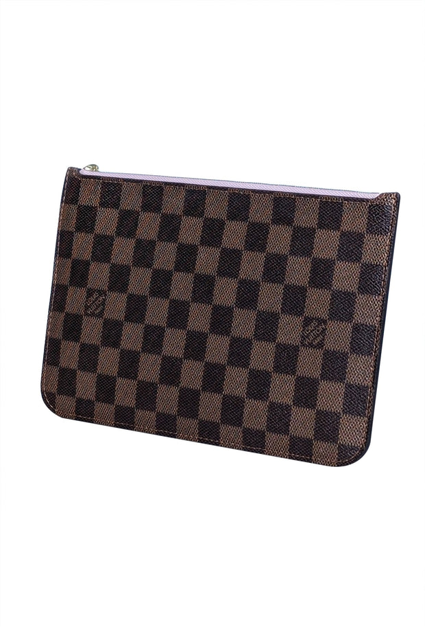 Current Boutique-Louis Vuitton - Brown Damier Ebene Pochette Wristlet