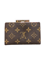 Current Boutique-Louis Vuitton - Brown Monogram French Kisslock Wallet