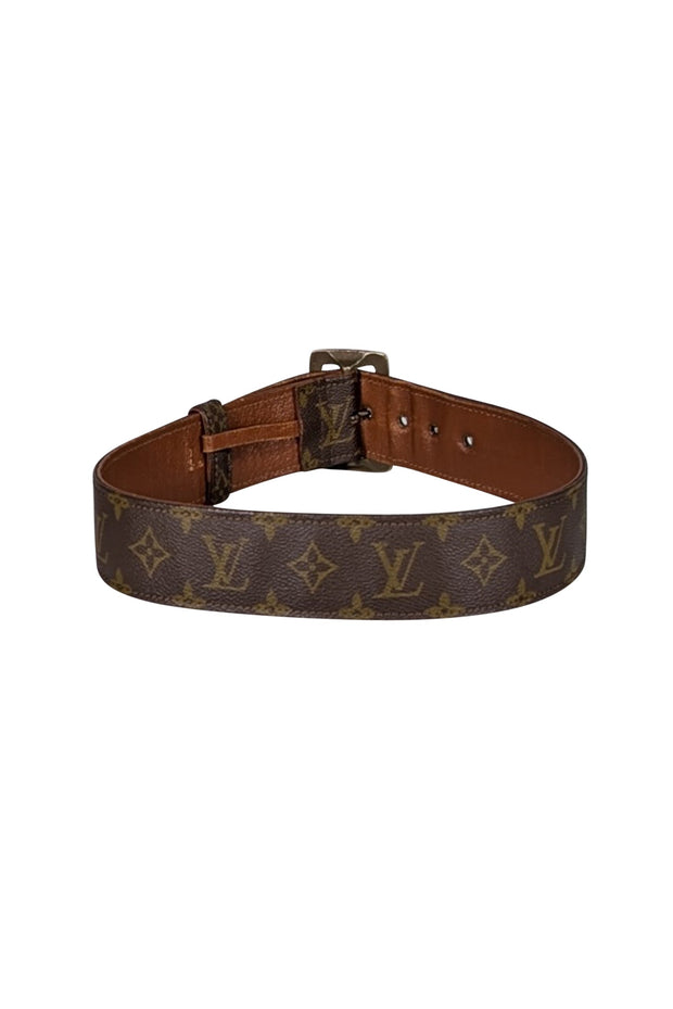 Current Boutique-Louis Vuitton - Brown Monogram Thick Belt Sz S