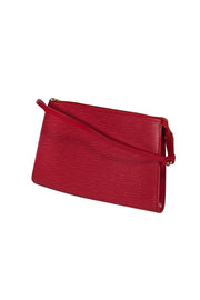 Current Boutique-Louis Vuitton - Red Epi Leather Pochette Bag