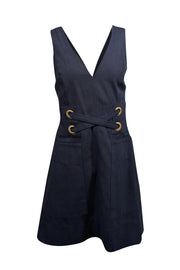 Current Boutique-Lover - Navy Pinafore Dress w/ Lace-Up Detail Sz 6