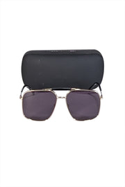 Current Boutique-MCM - Gold Oversized Aviator Sunglasses