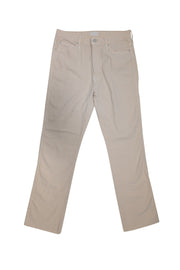 Current Boutique-MOTHER - Cream High Rise Ankle Jeans w/ Raw Hem Sz 10