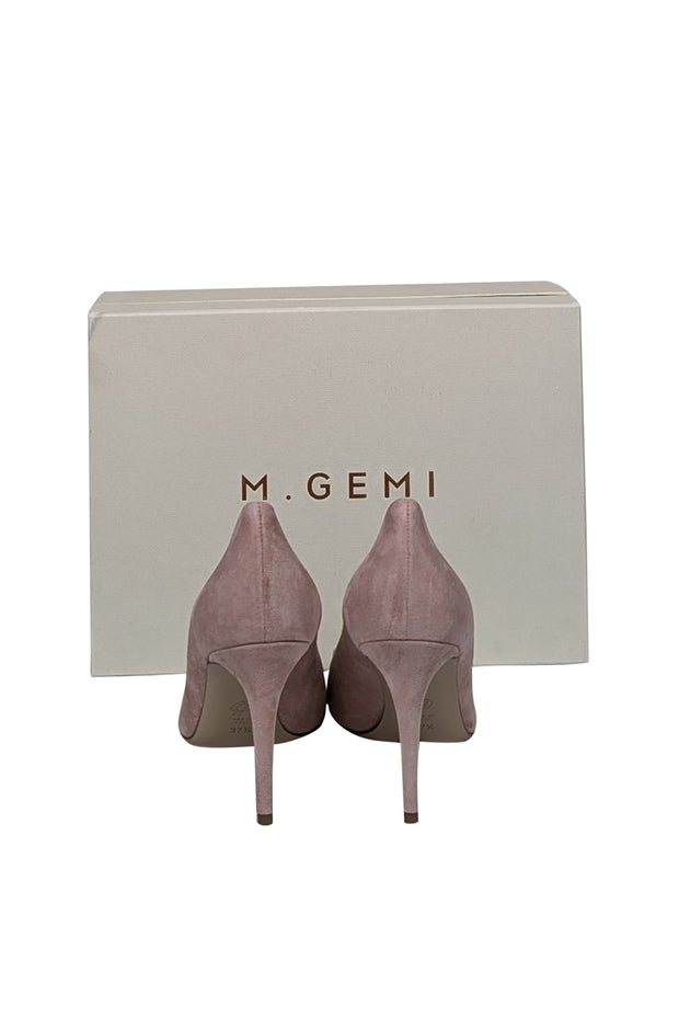 Current Boutique-M. Gemi - Pink Suede Pointed Toe Pumps Sz 7.5